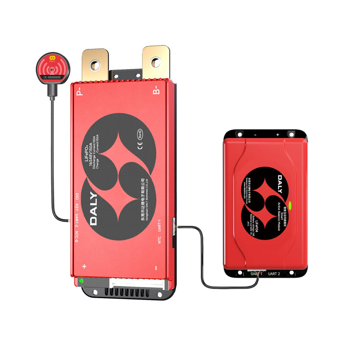 DALY BMS 48V 16S 150A Balance – 1A Active Cell Balancing BMS mit Bluetooth Modul für 48V LiFePO4 Akk