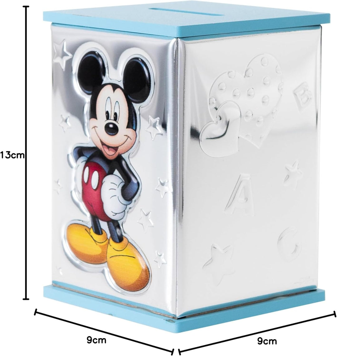 Disney Baby - Valenti&Co. - Spardose aus Miro® Silver aus der Disney-Kollektion mit Mickey-Mouse-Mot