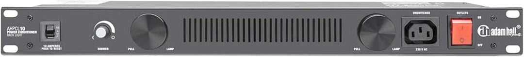 Adam Hall 19" Parts PCL 10 - Power Conditioner mit Rack-Beleuchtung, Schwarz