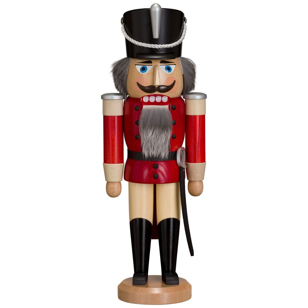 Seiffener Volkskunst | Nussknacker aus dem Erzgebirge | Husar mit Säbel 37 cm | Nussknacker Deko Fig