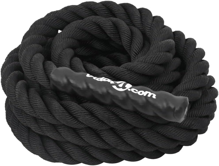 Battle Rope Polyester Schwarz 6 m 4,5 kg Cardio-Maschinen-Zubehör