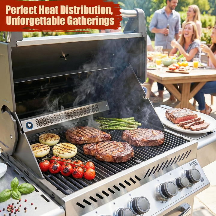 Denmay 45 x 70cm Gusseisen Grillroste für Rösle Videro G4-S, Grillrost Ersatzteile für Enders Kansas