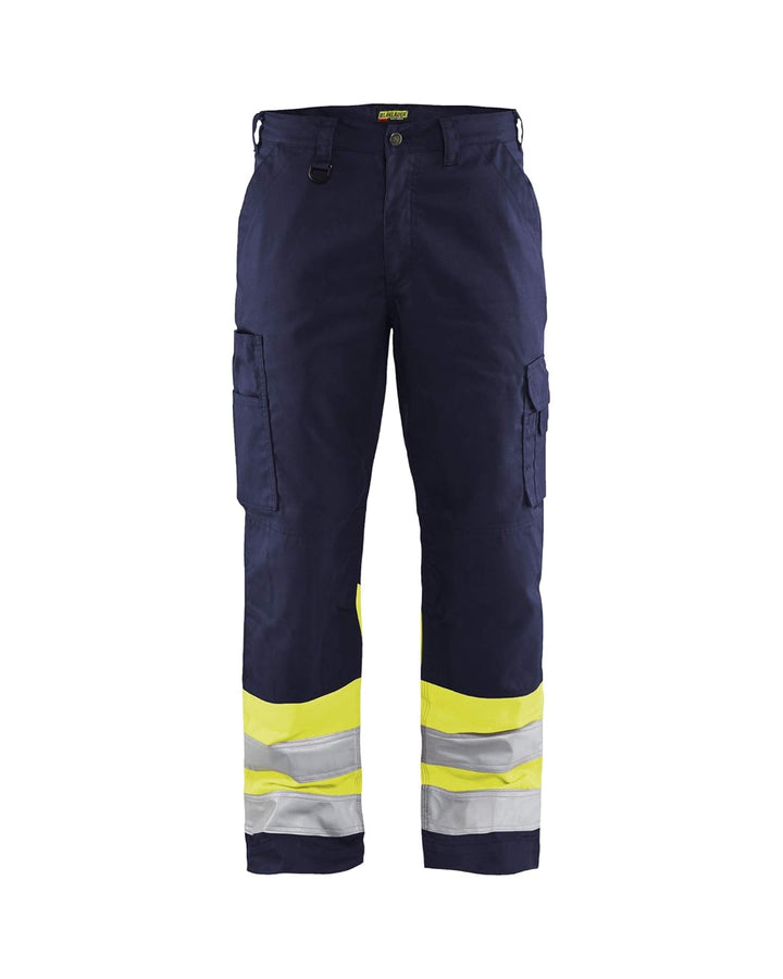 Blaklader 15641811 Hose mit hoher Sichtbarkeit, Marineblau/Gelb, grootte C50 C50 Navy Blue / Yellow,
