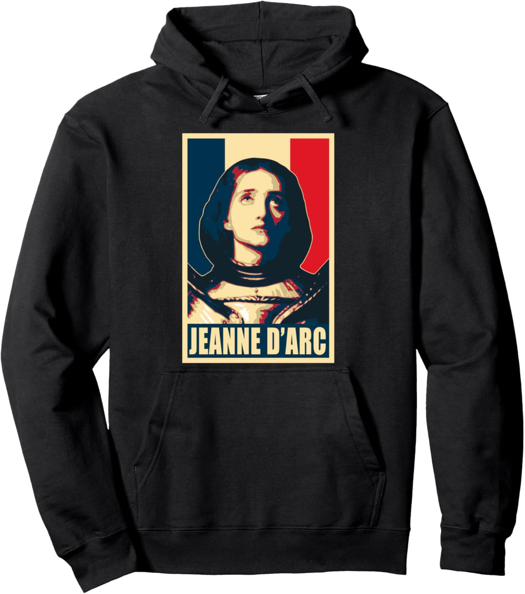 Jeanne D'Arc Joan Of Arc Retro Frankreich Poster Propaganda Pullover Hoodie