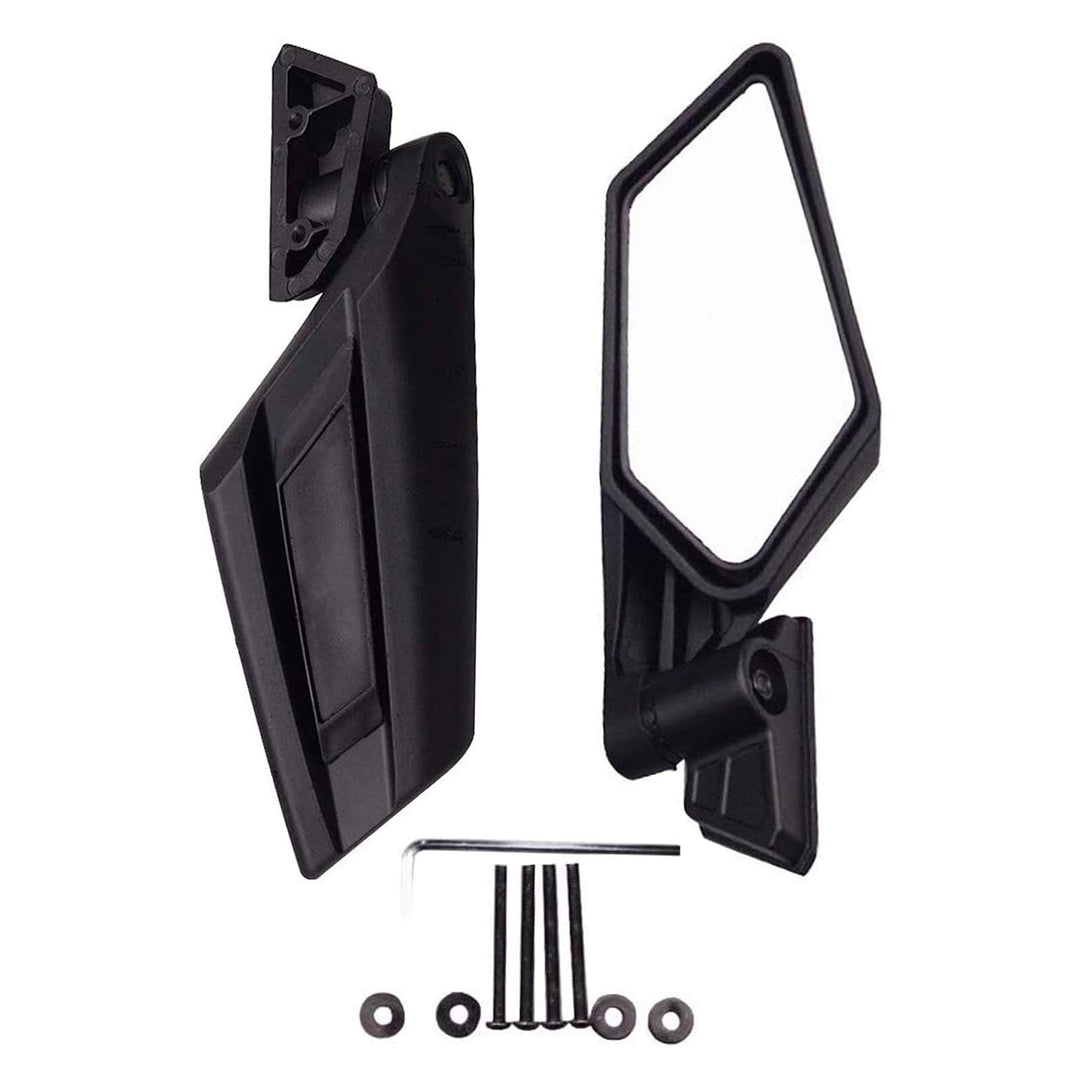 WOOSTAR 1.7" Konvexer Seitenspiegel Ersatz für UTV Polaris RZR Maverick X3 2017 2018 Suzuki Quadrace