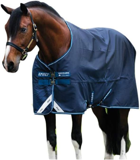 Horseware Irland Horseware Amigo Turnout LITE Weidedecke, blau/Silber, 140 blau/silber 140 cm, blau/