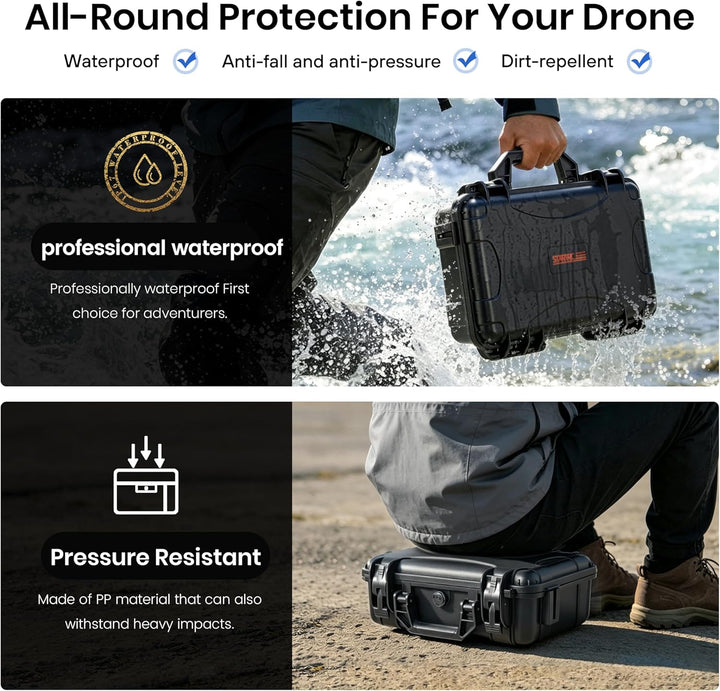 STARTRC Lito X1/1 Koffer, wasserdichter Harter Tasche für DJI Lito X1/1 Fly More Combo Zubehör für D