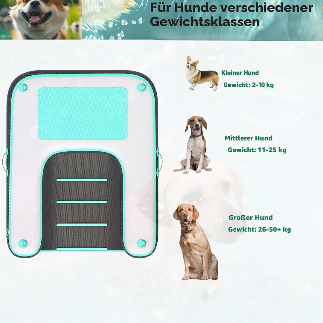 Hunderampe Aufblasbare Hunde Wasserrampe, Hundeboot Rampe Schwimmende Dock Leiter für Pool, Boot, Se