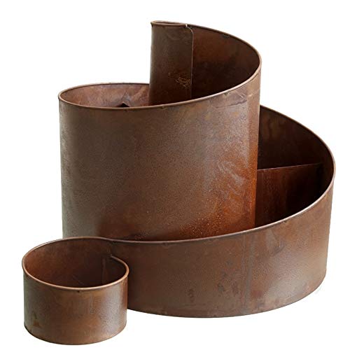 Kräuterspirale Kräuterschnecke Kräuterbeet Kräuterturm gross BxHxL ca. 43 x 41 x 61 cm edelrost Meta