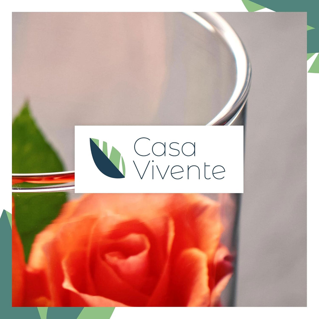 Casa Vivente Runde Blumenvase mit Gravur für Mama, Wir haben Dich lieb, Glasvase für Schnittblumen,