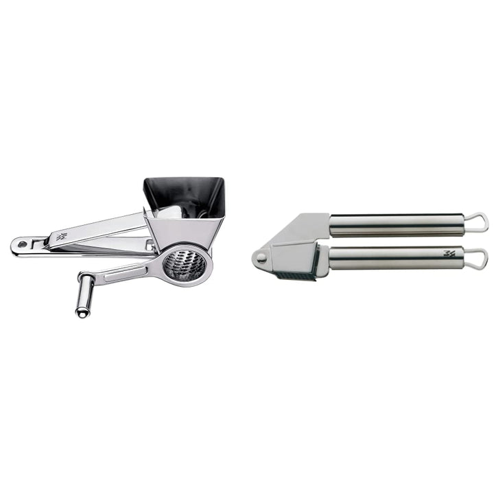 WMF Gourmet Parmesanreibe Kurbel 18 cm, Parmesanmühle, Käsereibe mit Kurbel, Edelstahl, spülmaschine