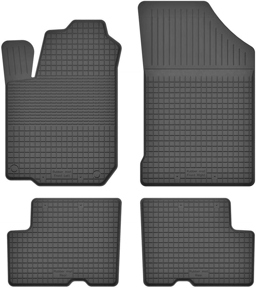 Fussmatten Vorne, Hinten 4er Set für Dacia Logan 1 / MCV 1 2004-2013 Gummi Gumimatten, Vorne, Hinten