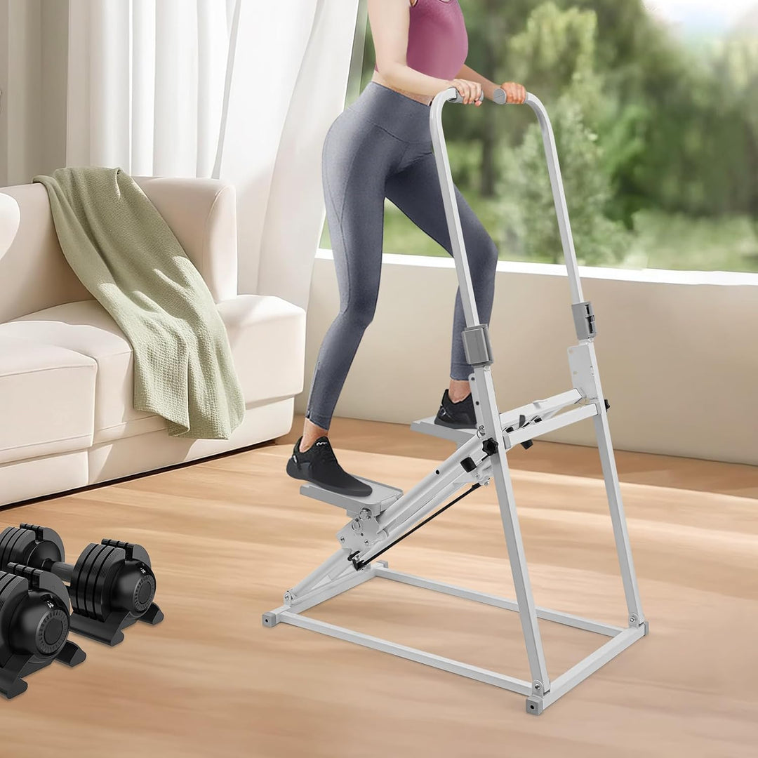 Klettermaschine, Treppensteiger Crosstrainer, Faltbarer Treppenstepper, bis Tragkraft 100kg, Vertika