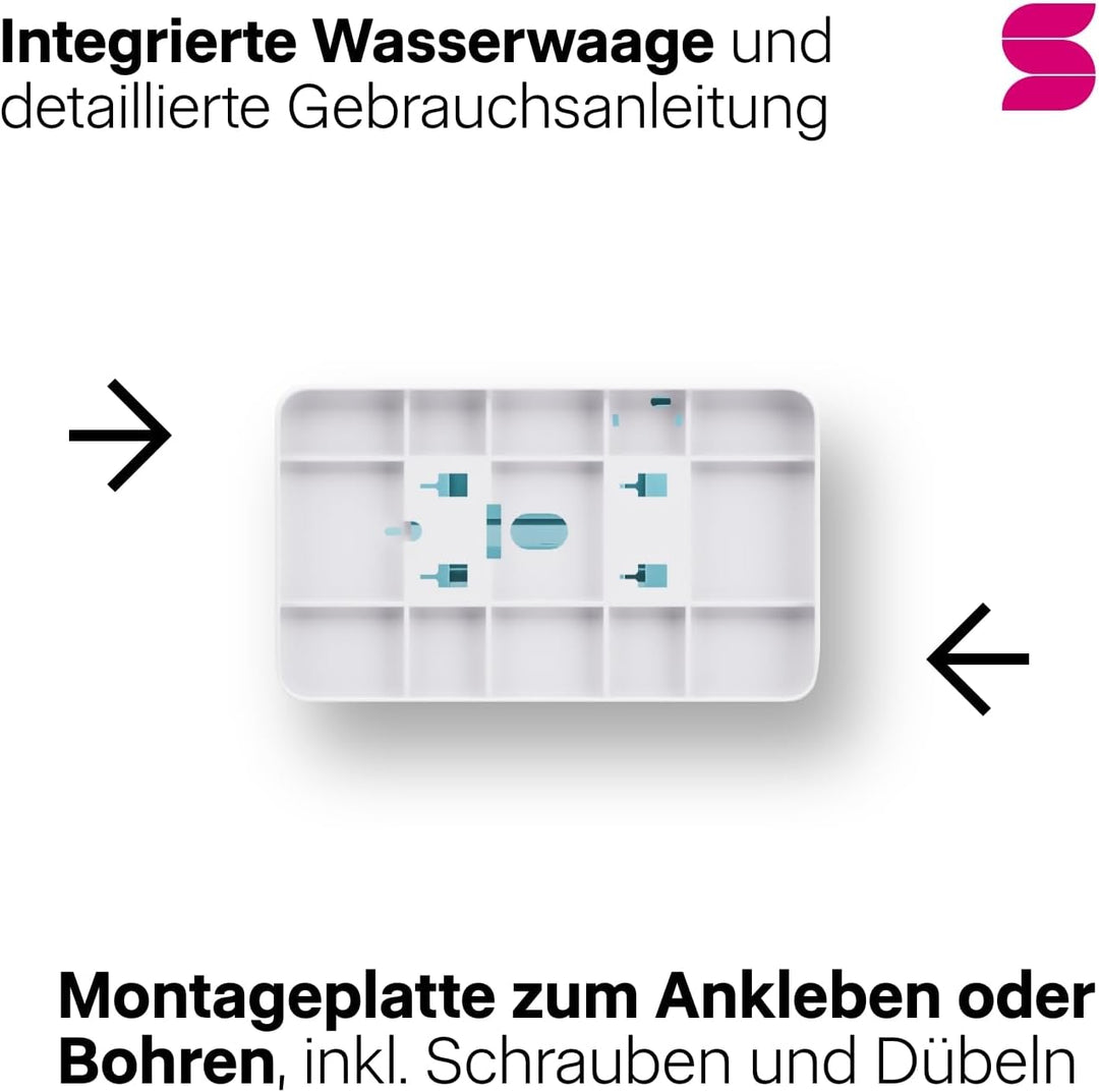Satino HYGINITY Papierhandtuchspender für kleinere Waschräume – für V Falz &amp; C Falz Papierhandtücher