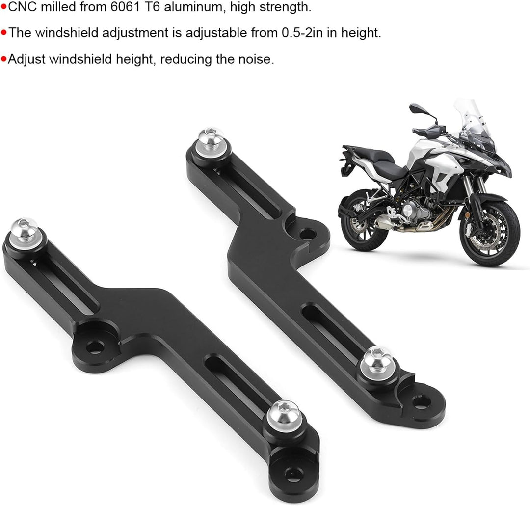 KIMISS Windschutzscheibenversteller, Motorrad Windschutzscheiben-Windschutzscheibenversteller Kit CN