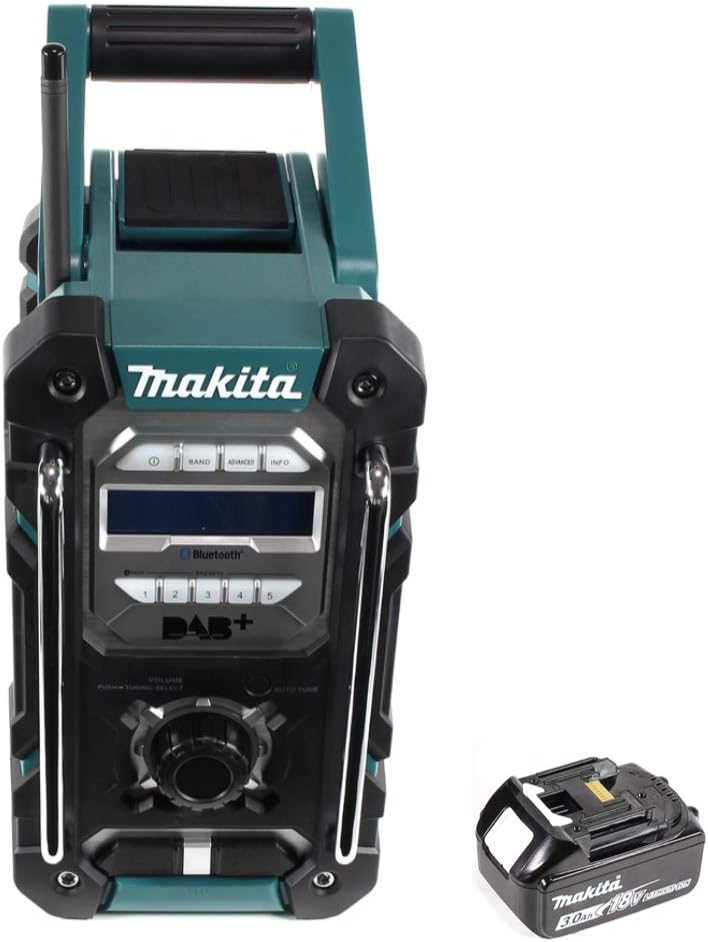 Makita DMR 112 F1 Akku Baustellen Radio 7,2-18V Bluetooth DAB+ + 1x 3,0Ah Akku - ohne Ladegerät