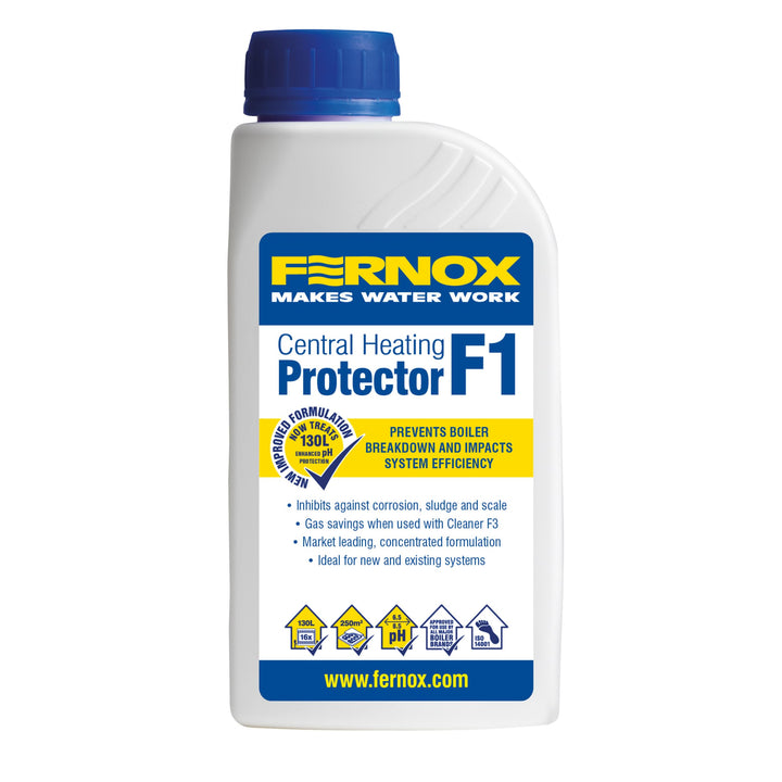 Fernox Heizungsvollschutz, Flüssig 500 ml , Protector F1 1 Originale Verpackung, 1 Originale Verpack