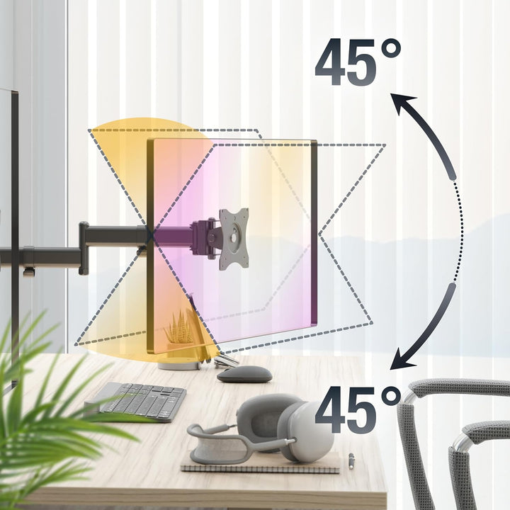 RICOO Monitorhalterung 3 Monitore Monitorarm für 13-27 Zoll Monitor Halterung Tisch Arme für Compute