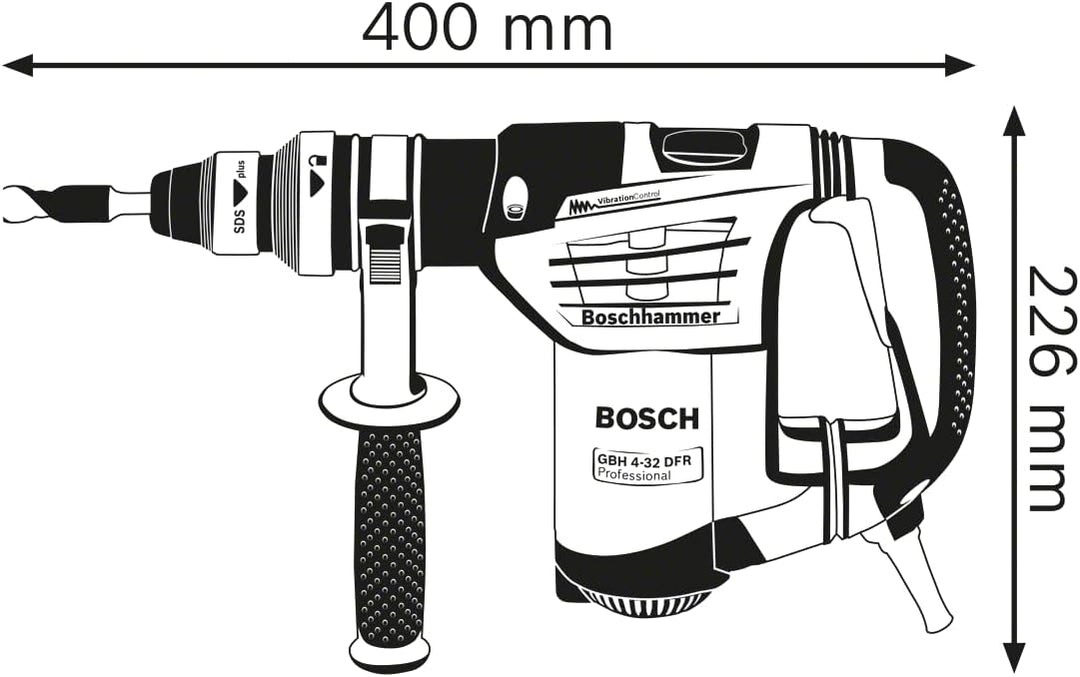 Bosch Professional Bohrhammer GBH 4-32 DFR (SDS-plus, Schlagenergie max: 4,2 J Tiefenanschlag: 310 m