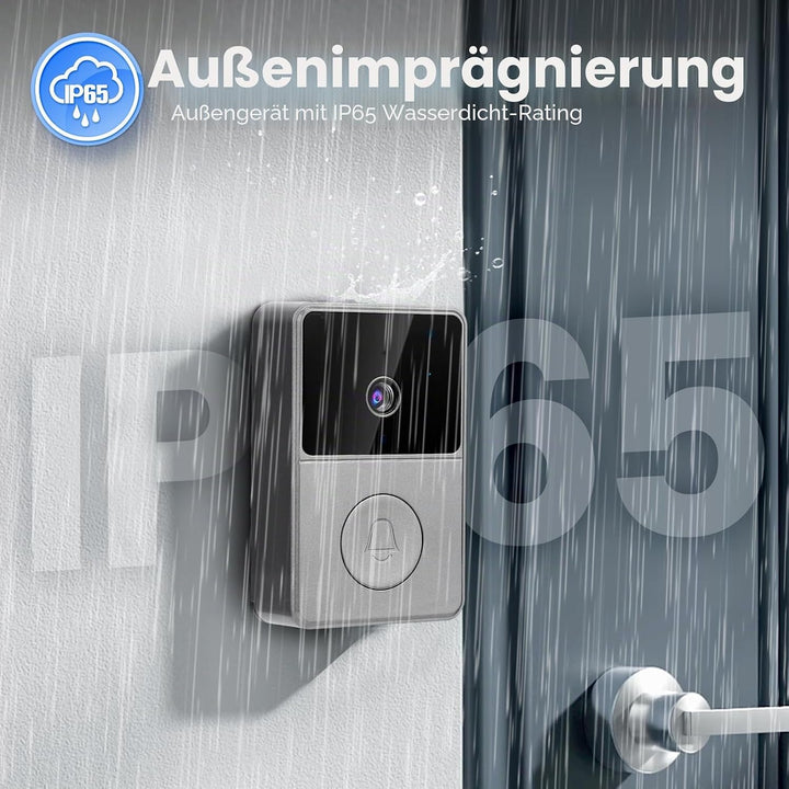 Türklingel mit Kamera Kabellos, Outdoor IP65 Wasserdicht 1080P HD Écran 4.3" 2.4G Video Türklingel N