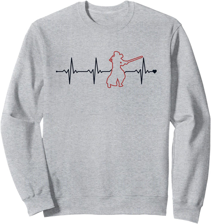 Kendo Heartbeat Kata Kenjutsu Shinai Samurai Kendo Sweatshirt