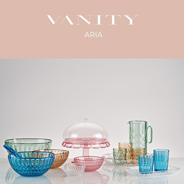 Guzzini - Vanity, Matcha Grüner Behälter 30 cm aus Bio-based SAN und Bio-based SMMA - Aria