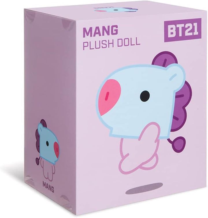 Aurora World Aurora, 61372, BT21 Official Merchandise, Baby MANG sitzend 20 cm, Plüsch, Lila, Blau/V