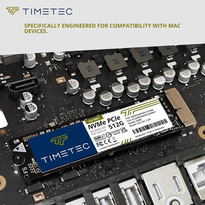 Timetec SSD 3D NAND TLC SATA III 6Gb/s M.2 2280 NGFF 256TBW Read Speed Up to 530MB/s SLC Cache Perfo