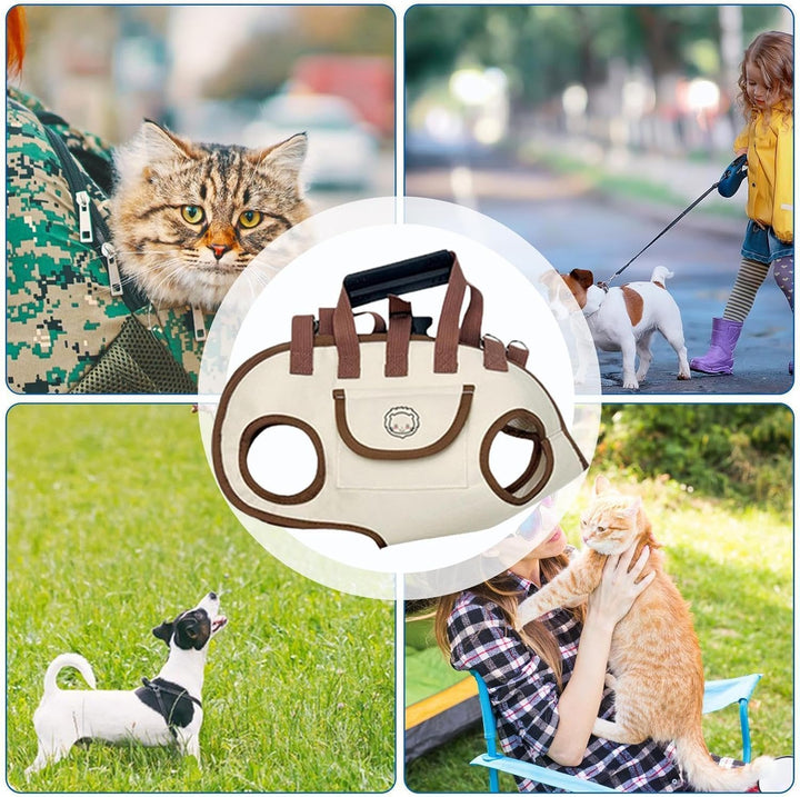 Hundetasche Mit Hunde Weste, Haustierweste Mit Riemen Für Kleiners Hunde Und Katzen, Tragbare Umhäng
