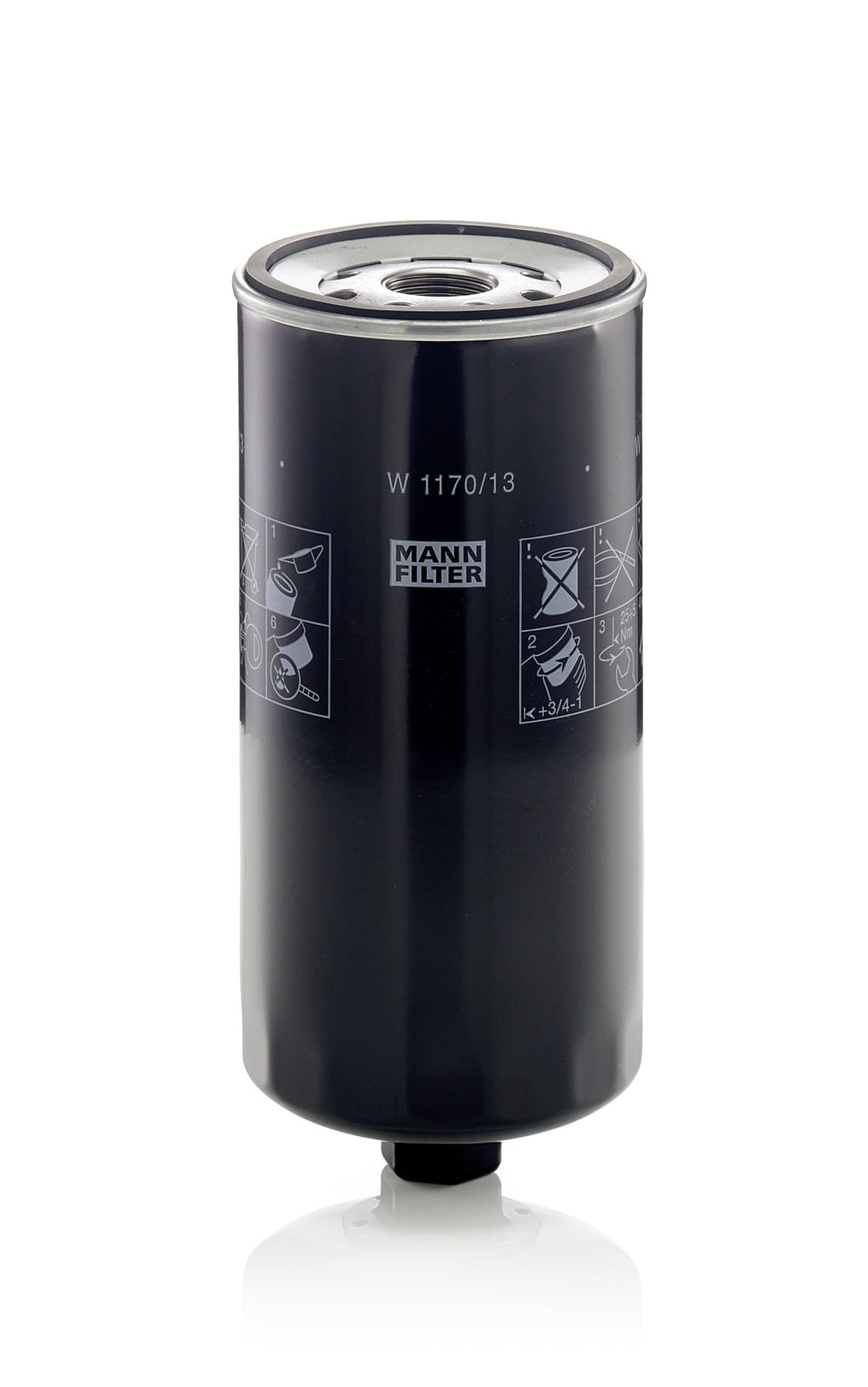 MANN-FILTER W 1170/13 - Schmierölwechselfilter Ölfilter – Für Industrie, Land- und Baumaschinen