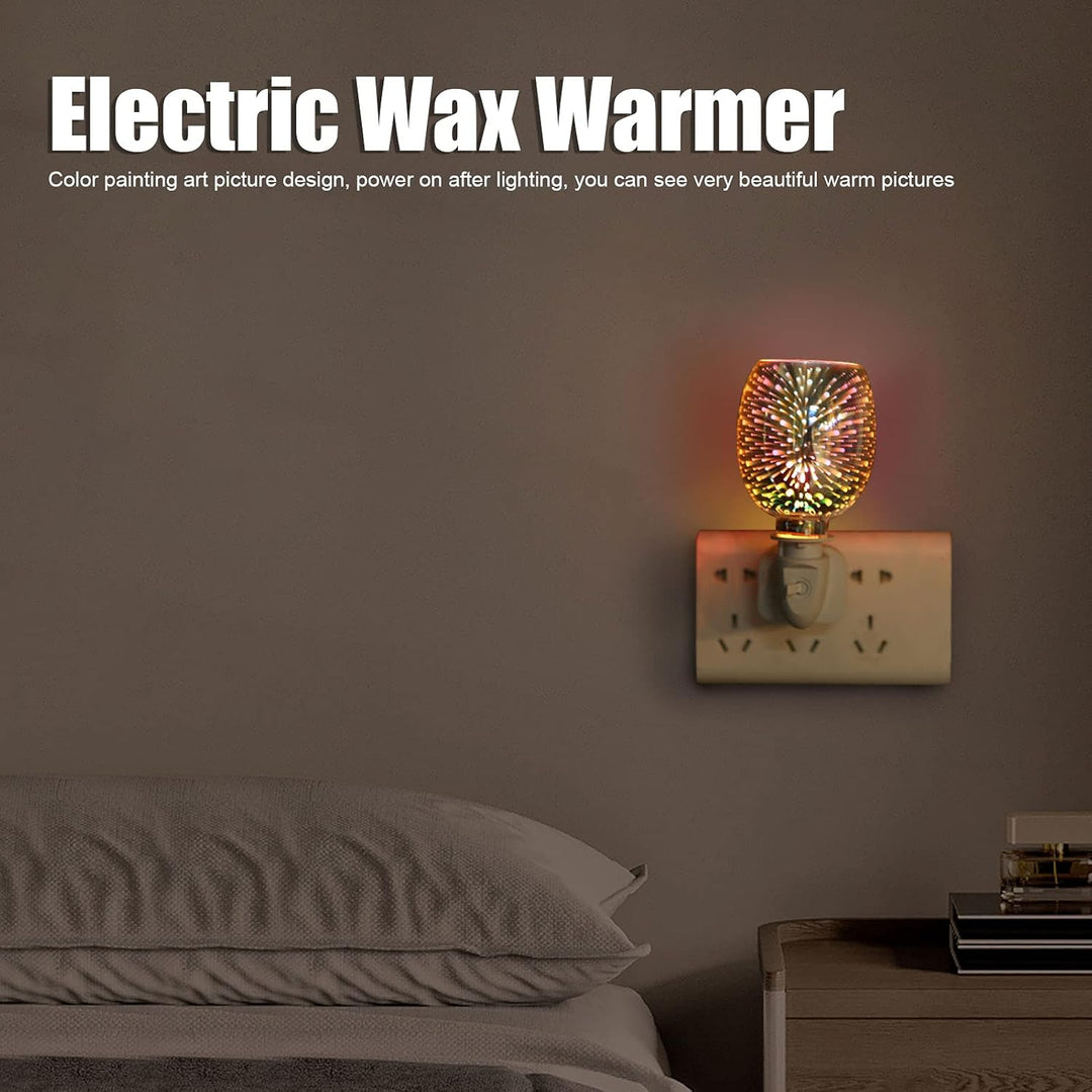 Wax Melts Warmer Plug in Wall Glass Electric Wax Melter Warmer Star Night Light mit Wachsbrenner für