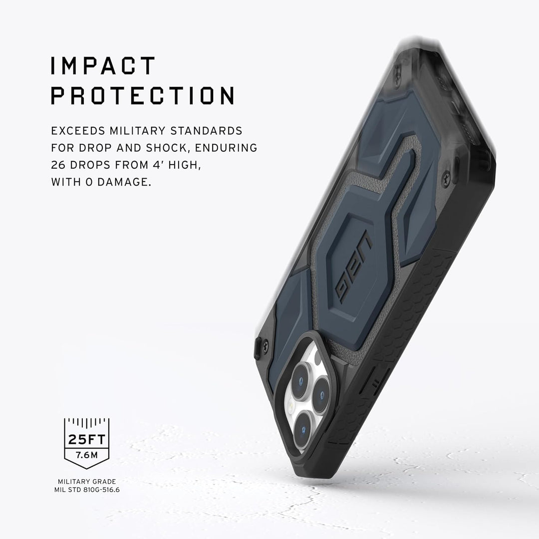 URBAN ARMOR GEAR Monarch Pro Schutzhülle kompatibel mit Apple iPhone 15 Pro Max Hülle [Wireless Char