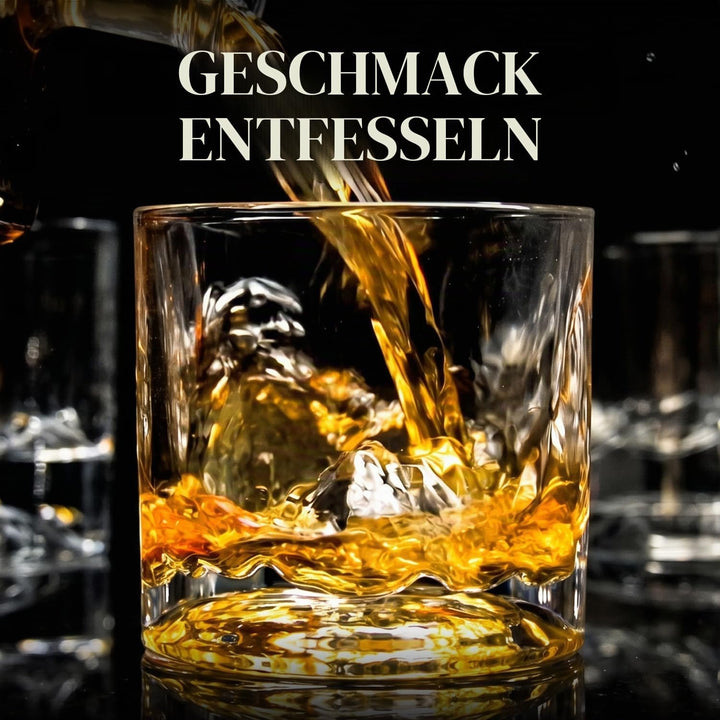 LIITON Exklusiv Whisky Gläser Set Denali 2-teilig aus Kristallglas, Tumblergläser, Geschenke für Män