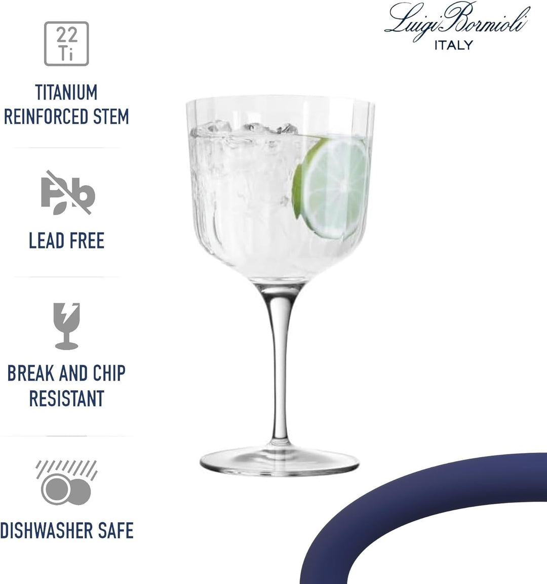 Bormioli Luigi Bach - Bicchieri da Gin - SON.hyx Crystal - Altamente resistenti alla rottura - Lavab
