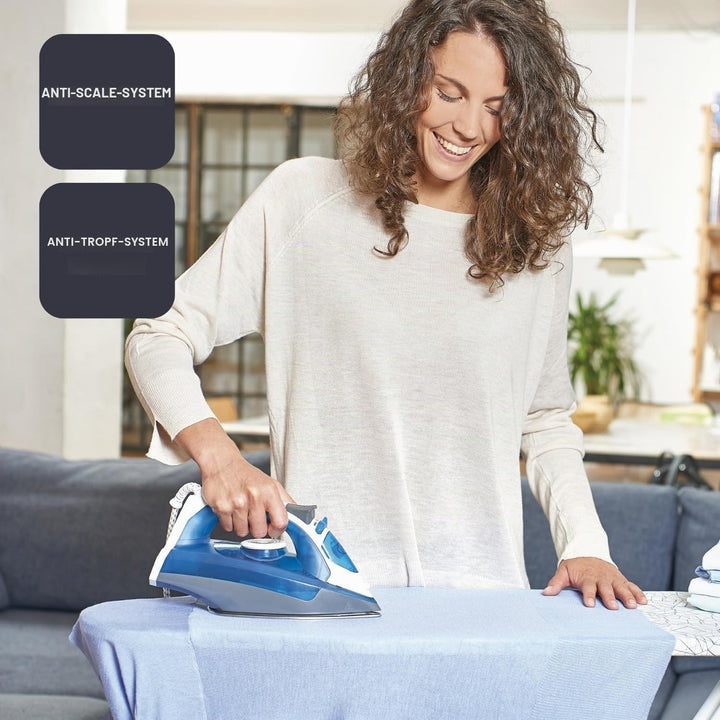 Black+Decker Blau BXIR2200E Dampfbügeleisen, 2200, Kunststoff, 370 milliliters 280ml 2200W Blau, 280
