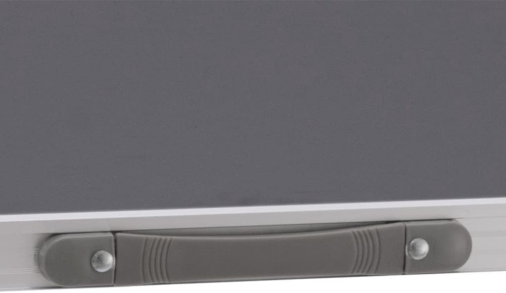 BAKAJI Campingtisch Picknick grau mit Verstellbarer Höhe, Gestell aus Aluminium, zusammenklappbares