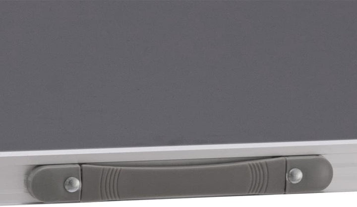 BAKAJI Campingtisch Picknick grau mit Verstellbarer Höhe, Gestell aus Aluminium, zusammenklappbares
