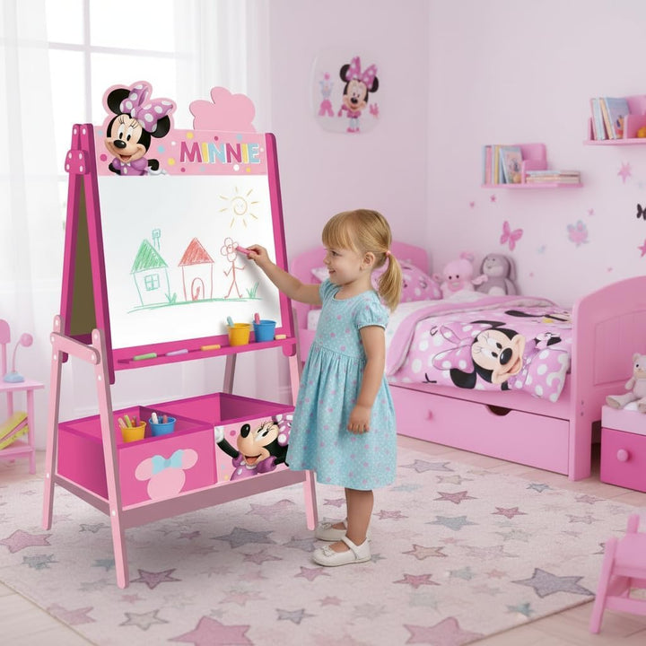 ARDITEX – Kindertafel von Disney Minnie Mouse mit doppelseitiger Oberfläche für Kreide und Filzstift