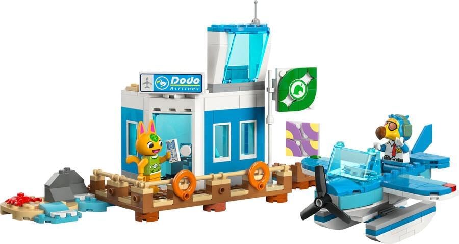 LEGO Animal Crossing Flieg mit Dodo Airlines, Videospiel-Spielset, Flughafen-Spielzeug, Wasserflugze