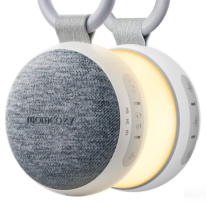 Momcozy WN06 Tragbare White Noise Machine Baby mit Nachtlicht – Weisses Rauschen Gerät für Neugebore