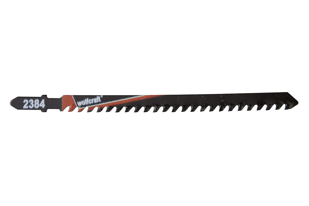 wolfcraft 2384000 Stichsägeblatt HM 100 mm I T-Schaft I schneller, grober Schnitt für Porenbeton, Gi