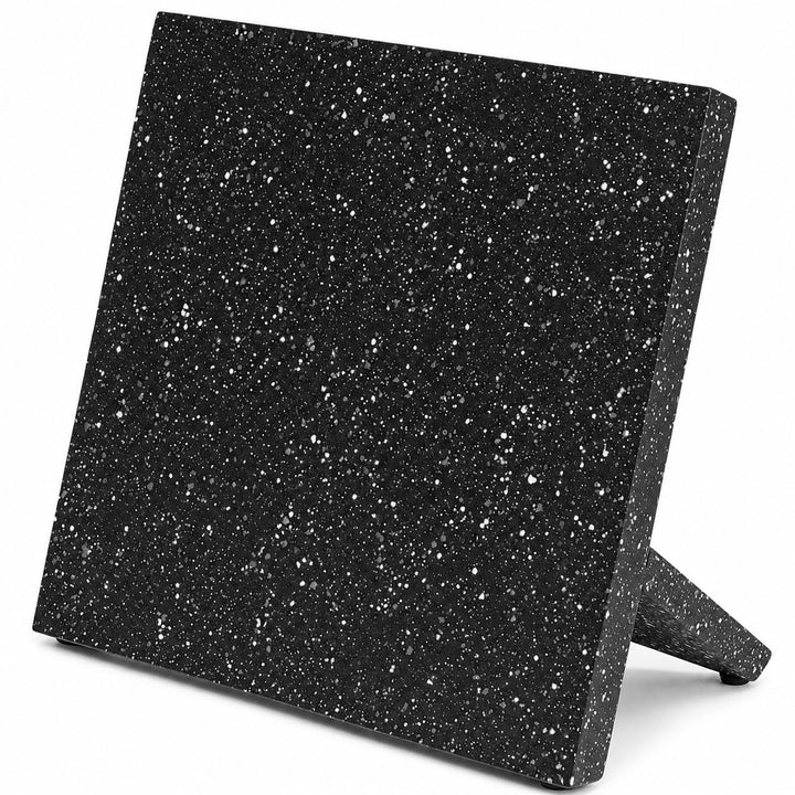 Magnetischer Messerblock| Messermagnetblock aus schwarzem Marmorimitat, Magnetischer Messer Halterun