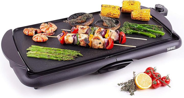 Duronic GP20 Elektrischer Tischgrill | 52 x 27 cm flache Grillplatte | Plancha Grill | Teppan-Yaki a