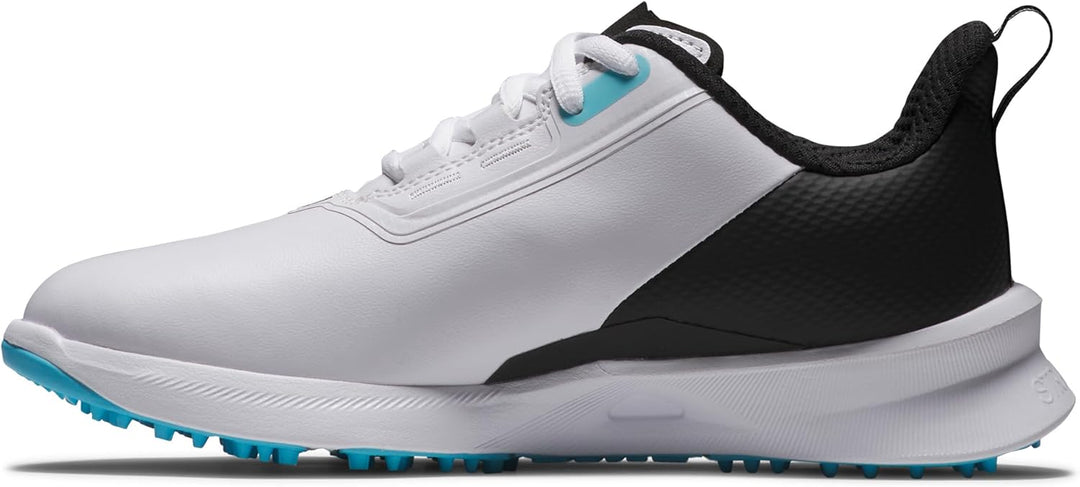FootJoy Unisex Kinder Junior Fuels Golfschuhe 3 Big Kid Weiss Schwarz Blau, 3 Big Kid Wei&amp;