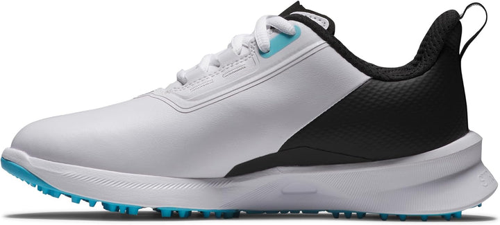 FootJoy Unisex Kinder Junior Fuels Golfschuhe 3 Big Kid Weiss Schwarz Blau, 3 Big Kid Wei&amp;