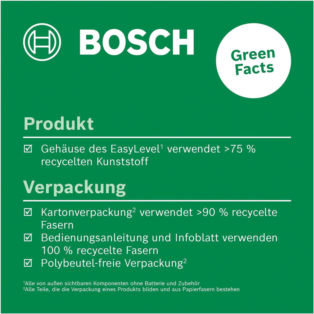 Bosch Home and Garden Bosch Laser-Wasserwaage EasyLevel mit Wandhalterung (Laserlinie zur flexiblen
