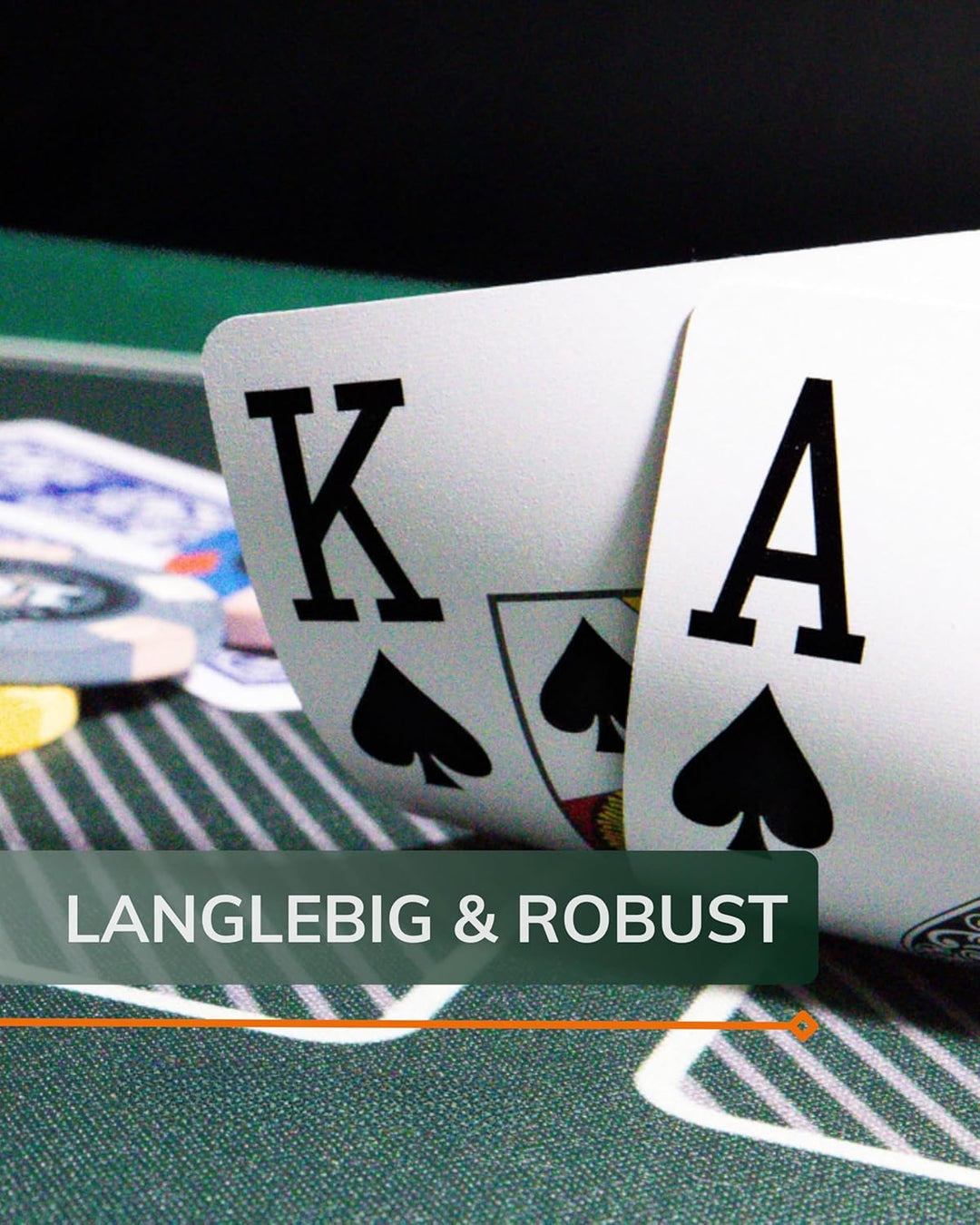 Bullets Playing Cards, 2X 54 Plastik Pokerkarten, Doppelpack, 2 Eckzeichen, Jumbo-Index, Wasserfest,