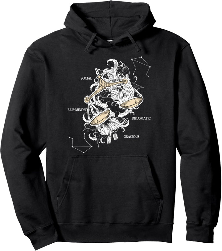 Sternzeichen Waage Pullover Hoodie