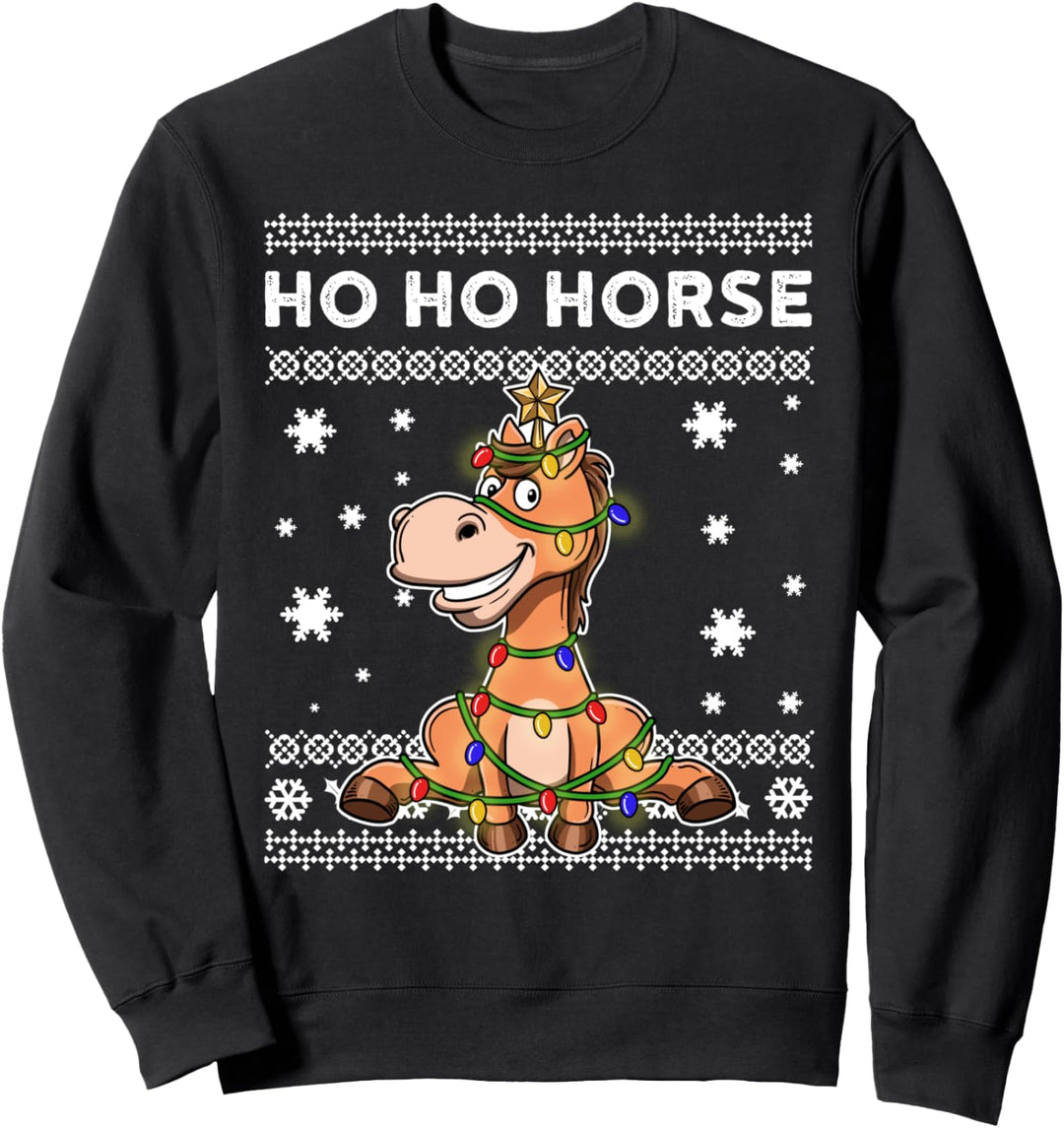 Pferd Ugly Christmas Sweater Sweatshirt