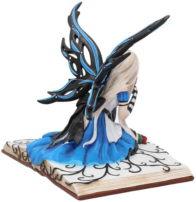 Nemesis Now B3316J7 Alice 19 cm Figur, Harz, Blau, Einheitsgrösse